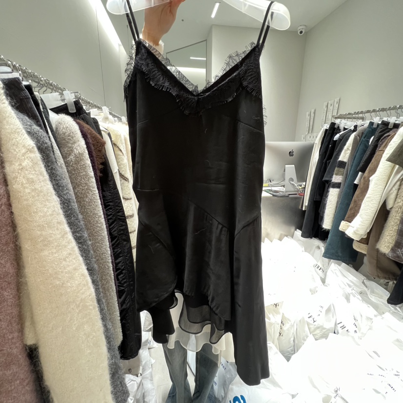 NUESE韓國代購㊣女裝新款推薦25秋冬真品時尚職業人氣連衣裙NUESE連衣裙圖色1