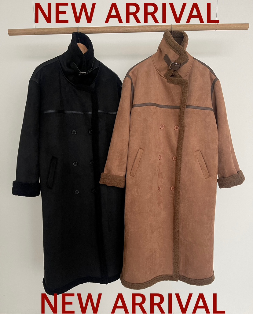 MINIQUEENS東大門㊣代購女裝新款休閑25秋冬真品中長款大衣MINIQUEENS中長款大衣