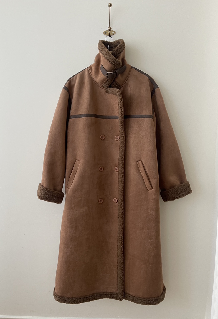 MINIQUEENS東大門㊣代購女裝新款休閑25秋冬真品中長款大衣MINIQUEENS中長款大衣圖色1