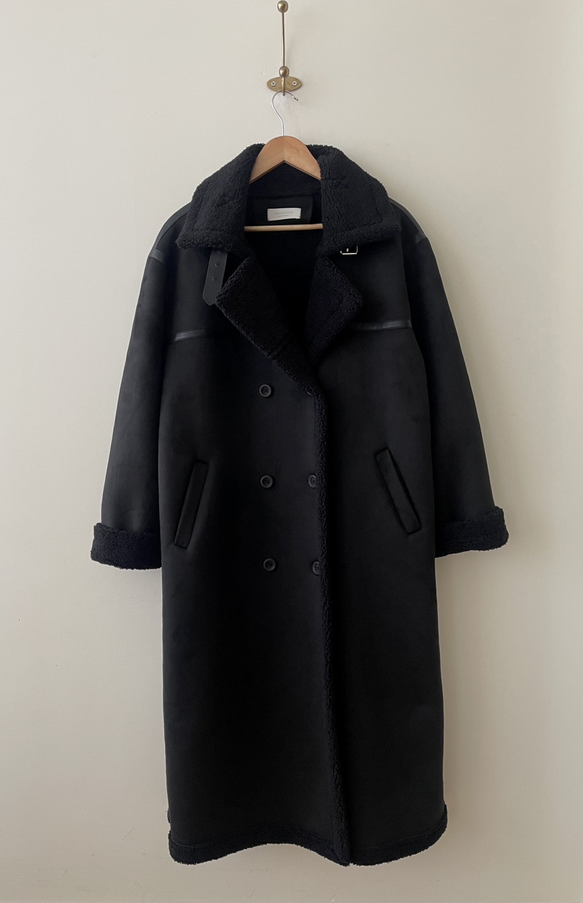 MINIQUEENS東大門㊣代購女裝新款休閑25秋冬真品中長款大衣MINIQUEENS中長款大衣圖色2