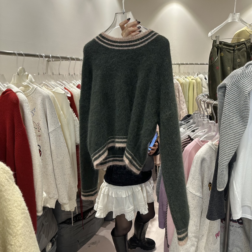 MIMME東大門㊣直郵女裝新品休閑推薦25秋冬熱賣時尚真品毛衣MIMME毛衣圖色2