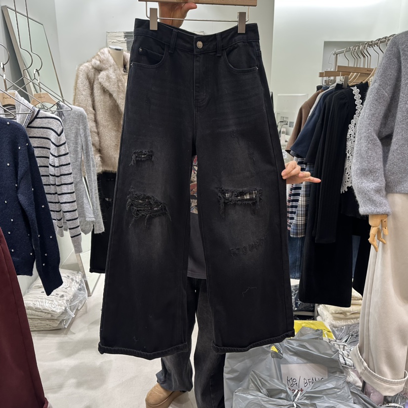 PART3韓國代購㊣女士新品休閑推薦時尚職業熱賣真品人氣牛仔褲Part.3牛仔褲圖色1