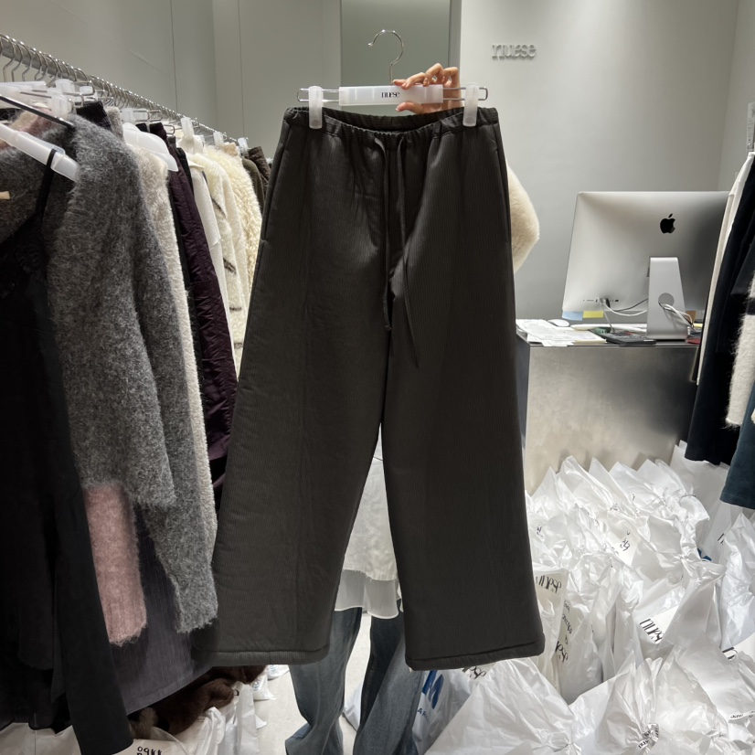 NUESE東大門㊣代購女裝新品推薦熱賣職業真品休閑褲連帽衫加絨NUESE休閑褲圖色1