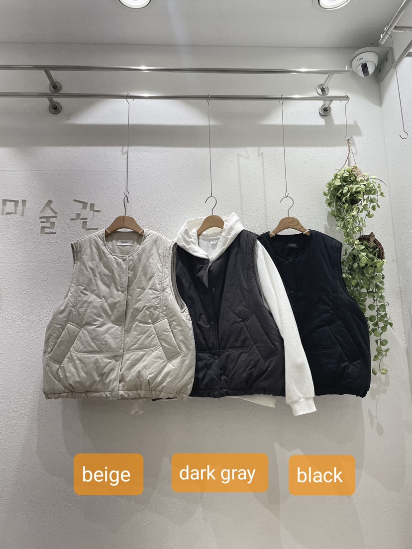 GALLERY-A東大門㊣直郵女裝新款真品25秋冬馬甲不含內搭棉質GALLERY馬甲