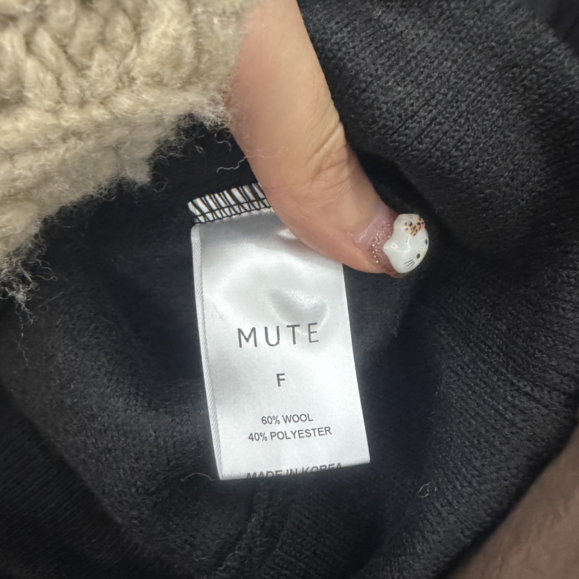 MUTE-P韓國代購㊣女裝新款休閑25秋冬真品熱賣時尚衛衣拉鏈MUTE衛衣