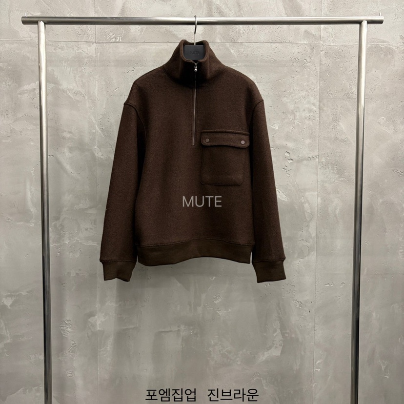 MUTE-P韓國代購㊣女裝新款休閑25秋冬真品熱賣時尚衛衣拉鏈MUTE衛衣圖色2