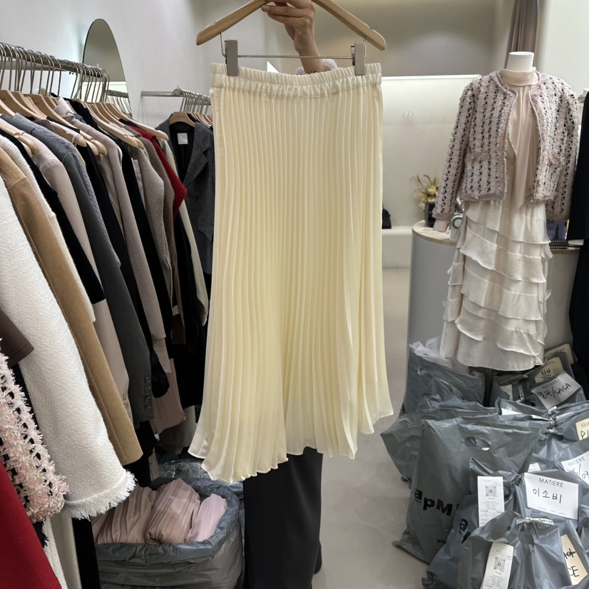 MATIERE東大門㊣實拍女裝新品真品時尚25秋冬熱賣休閑職業長裙MATIERE長裙