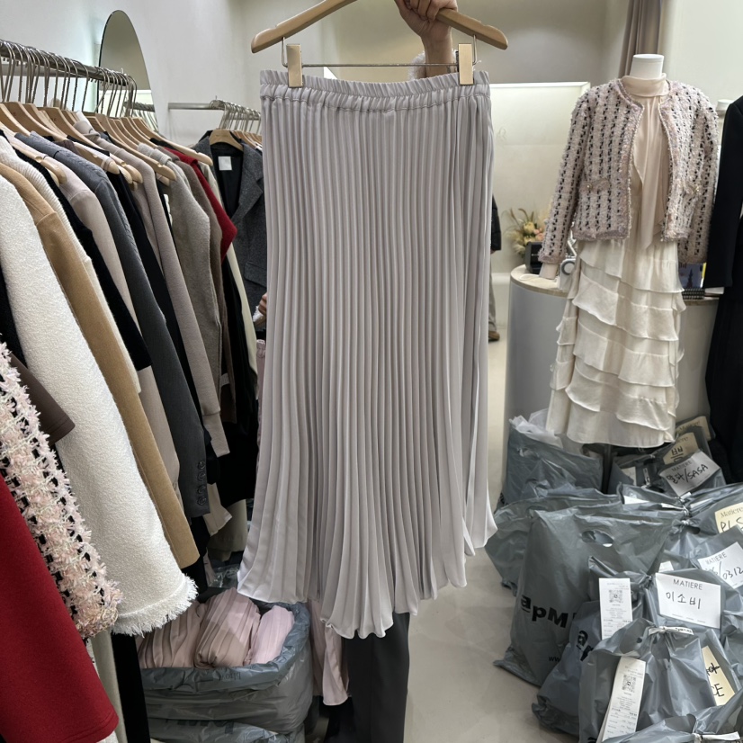 MATIERE東大門㊣實拍女裝新品真品時尚25秋冬熱賣休閑職業長裙MATIERE長裙圖色3