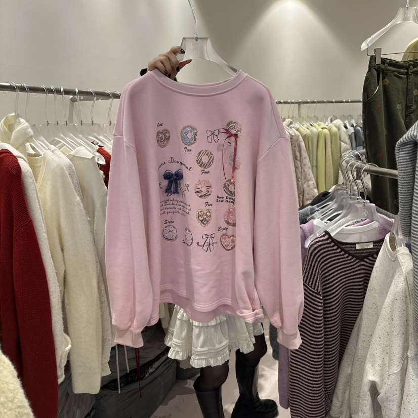 MIMME韓國代購㊣女士新品休閑職業人氣推薦時尚熱賣25秋冬衛衣MIMME衛衣圖色1