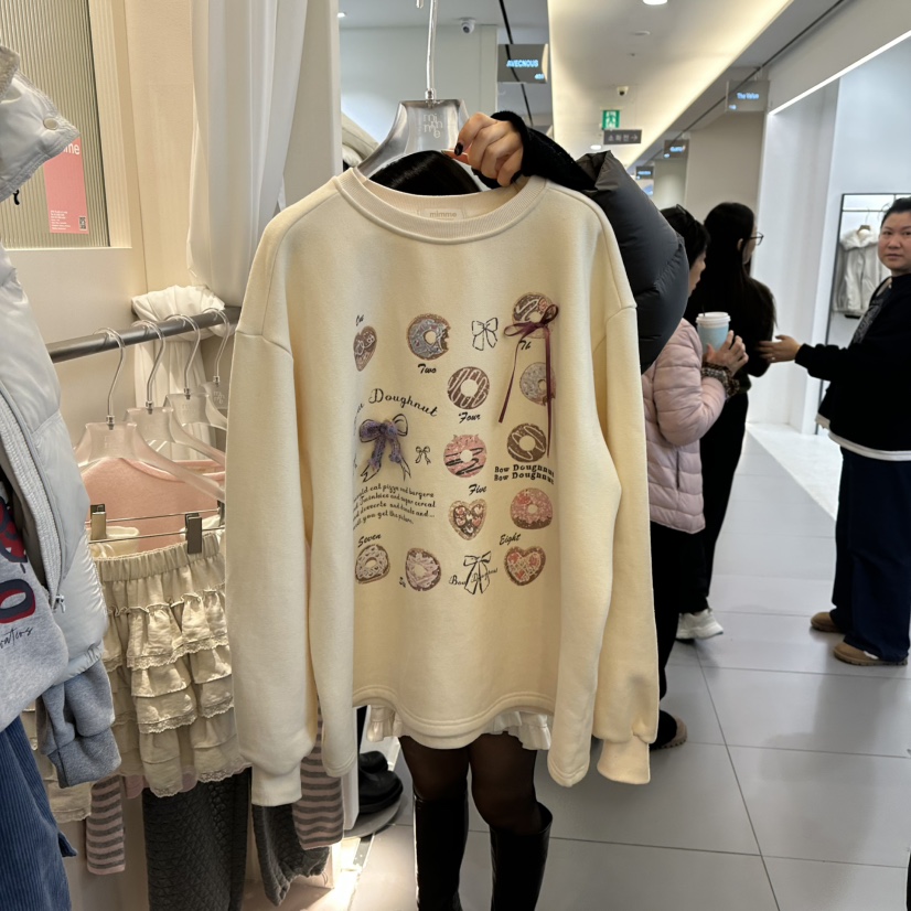 MIMME韓國代購㊣女士新品休閑職業人氣推薦時尚熱賣25秋冬衛衣MIMME衛衣圖色2