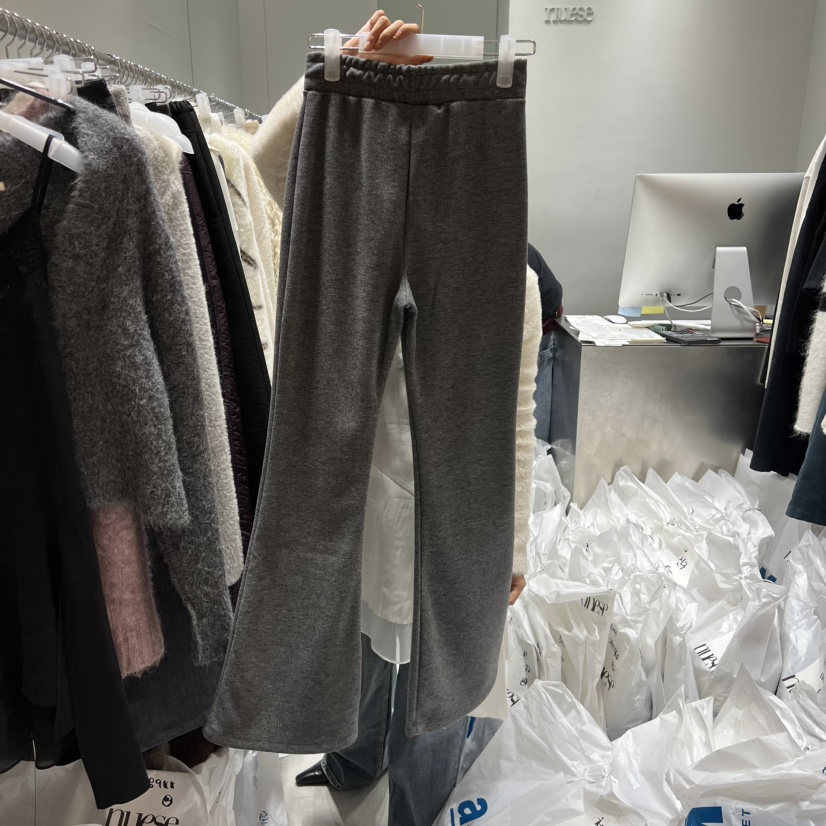 NUESE東大門㊣實拍女裝新品職業25秋冬真品熱賣推薦休閑褲喇叭NUESE休閑褲