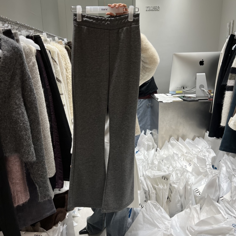 NUESE東大門㊣實拍女裝新品職業25秋冬真品熱賣推薦休閑褲喇叭NUESE休閑褲圖色1