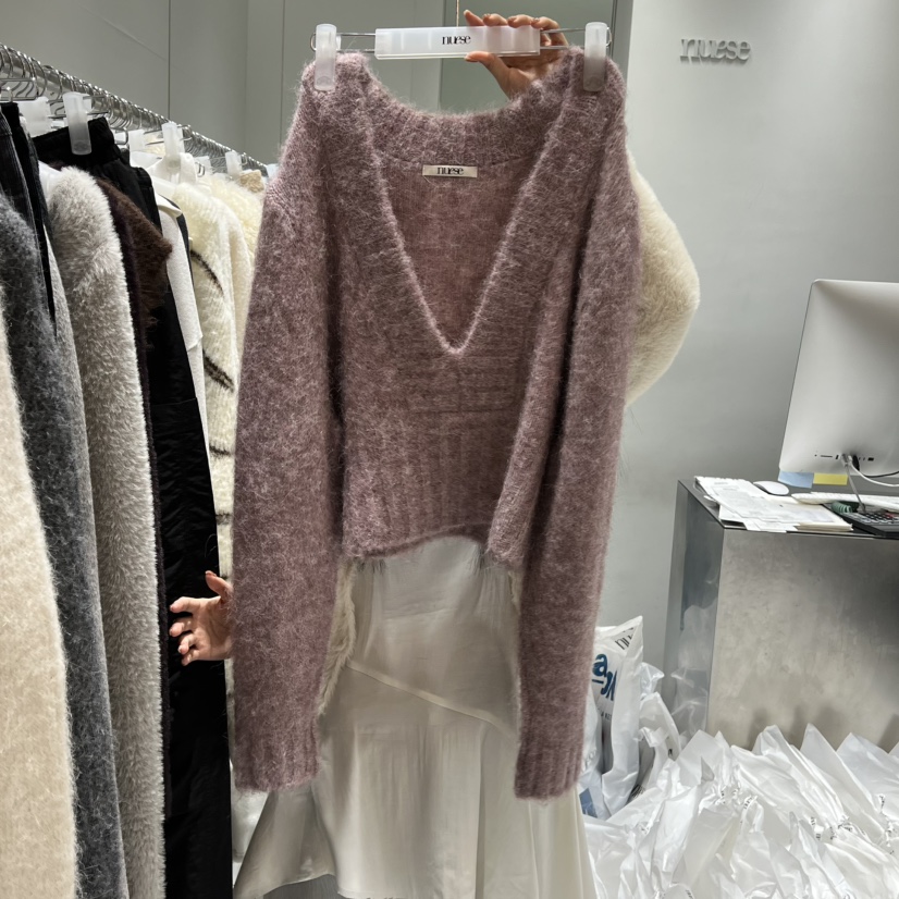 NUESE東大門㊣直郵女士新品推薦休閑職業熱賣25秋冬時尚毛衣NUESE毛衣圖色1