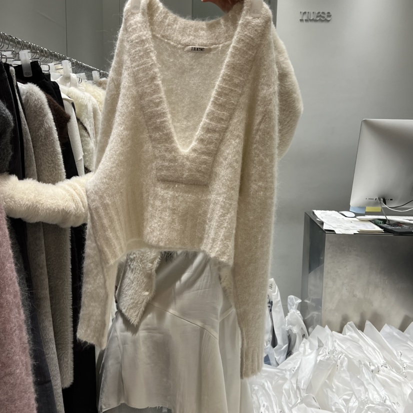 NUESE東大門㊣直郵女士新品推薦休閑職業熱賣25秋冬時尚毛衣NUESE毛衣圖色2