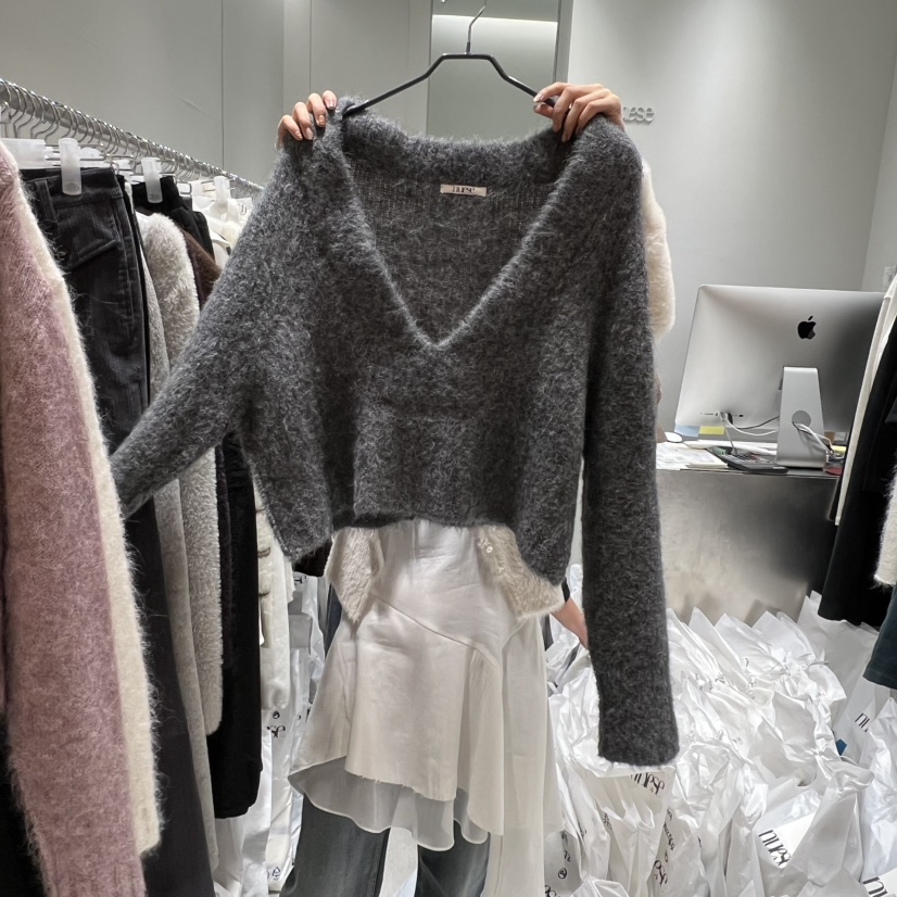 NUESE東大門㊣直郵女士新品推薦休閑職業熱賣25秋冬時尚毛衣NUESE毛衣圖色3