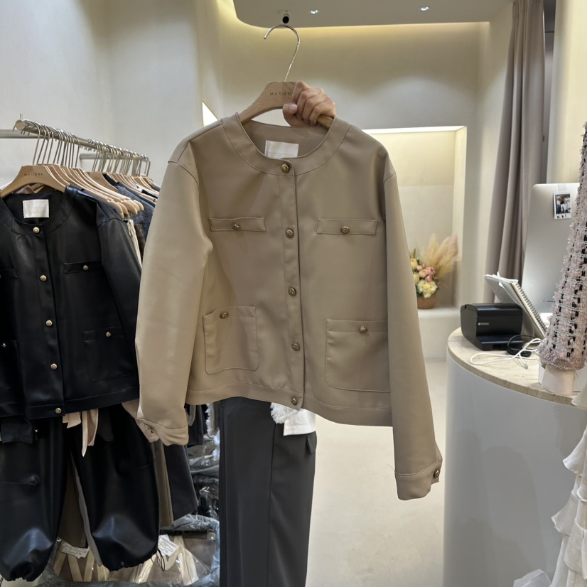 MATIERE東大門㊣實拍女裝新款真品職業熱賣推薦25秋冬時尚夾克MATIERE夾克圖色1