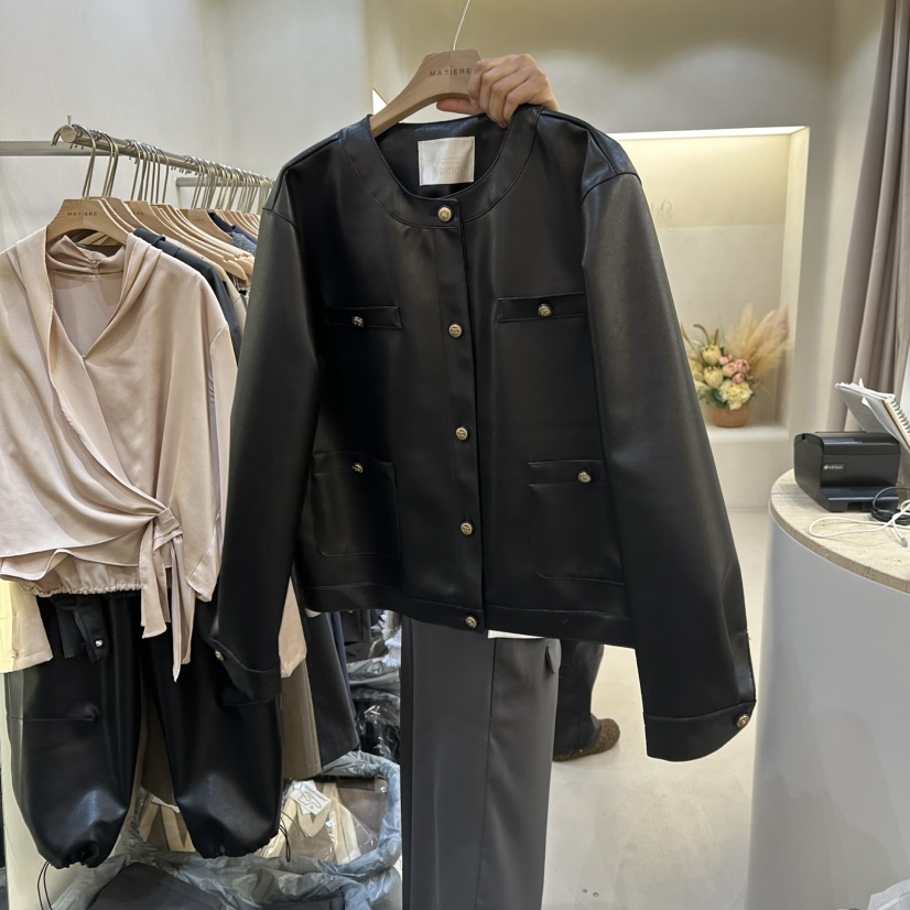 MATIERE東大門㊣實拍女裝新款真品職業熱賣推薦25秋冬時尚夾克MATIERE夾克圖色2