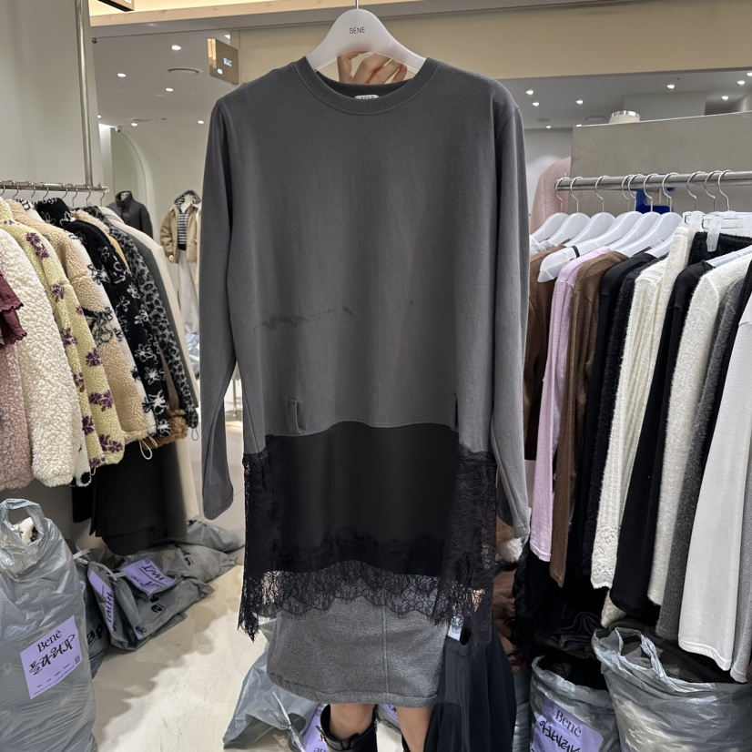 BENE韓國直郵㊣女裝新款推薦真品熱賣25秋冬時尚人氣長袖T恤BENE長袖T恤圖色3