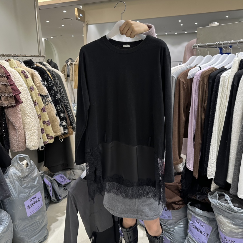 BENE韓國直郵㊣女裝新款推薦真品熱賣25秋冬時尚人氣長袖T恤BENE長袖T恤圖色4