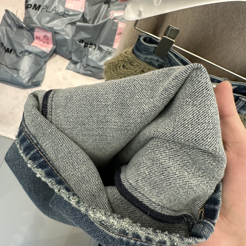 MIMME韓國直郵㊣女士新款職業時尚熱賣人氣推薦牛仔褲荷葉邊MIMME牛仔褲