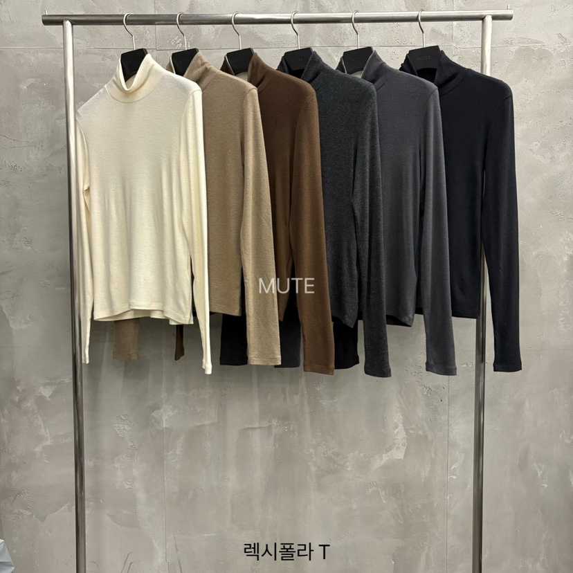 MUTE-P東大門㊣實拍女士新品真品25秋冬人氣熱賣職業長袖T恤MUTE長袖T恤
