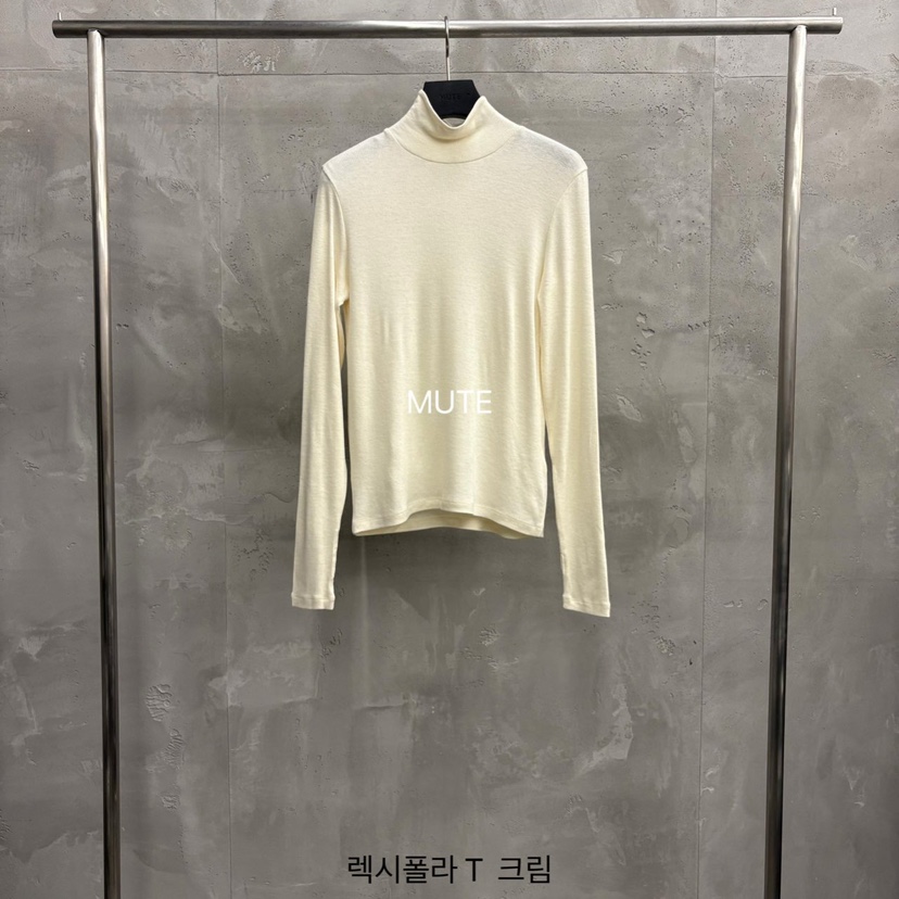 MUTE-P東大門㊣實拍女士新品真品25秋冬人氣熱賣職業長袖T恤MUTE長袖T恤圖色1