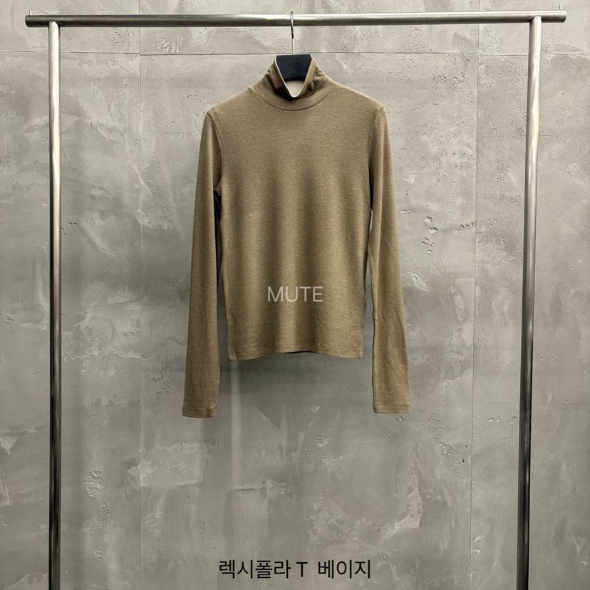 MUTE-P東大門㊣實拍女士新品真品25秋冬人氣熱賣職業長袖T恤MUTE長袖T恤圖色2