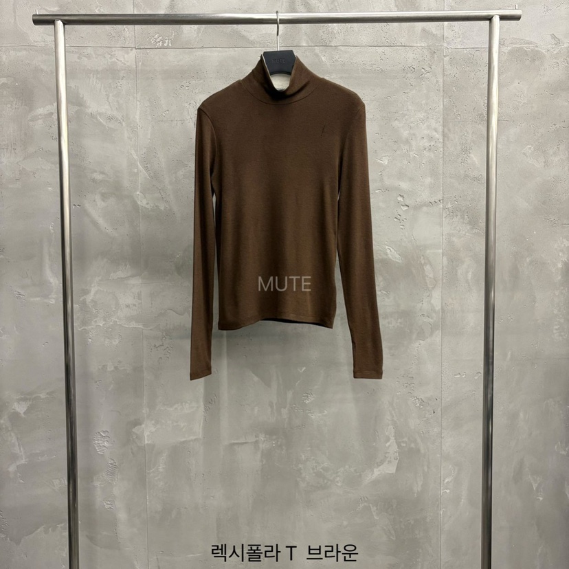 MUTE-P東大門㊣實拍女士新品真品25秋冬人氣熱賣職業長袖T恤MUTE長袖T恤圖色3