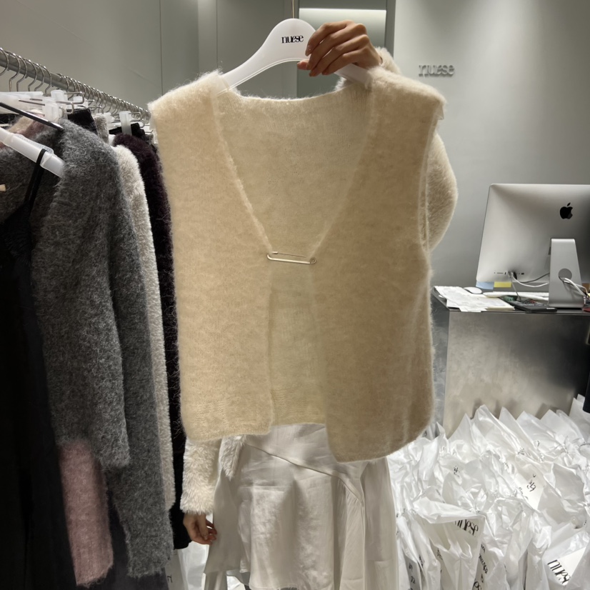 NUESE東大門㊣代購女裝新品職業熱賣真品時尚25秋冬休閑馬甲NUESE馬甲圖色1