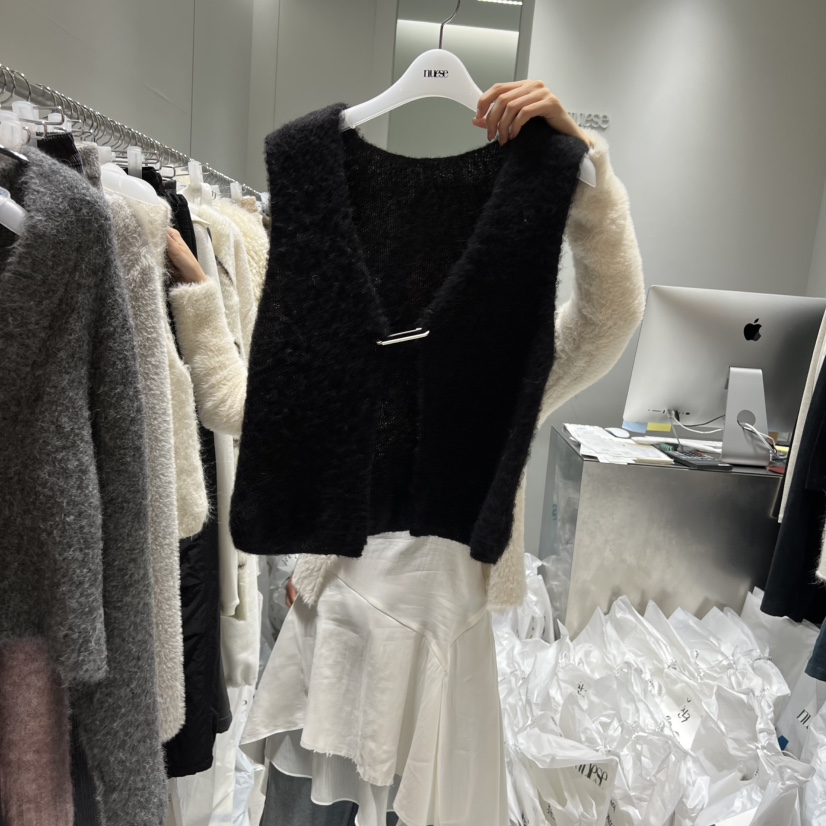 NUESE東大門㊣代購女裝新品職業熱賣真品時尚25秋冬休閑馬甲NUESE馬甲圖色2