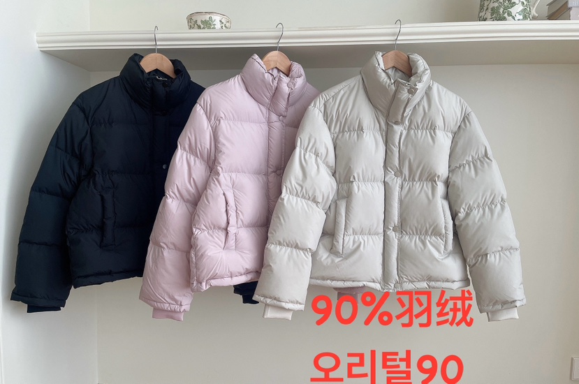 MINIQUEENS韓國直郵㊣女裝新品時尚推薦短款羽絨服填充鴨絨MINIQUEENS短款羽絨服