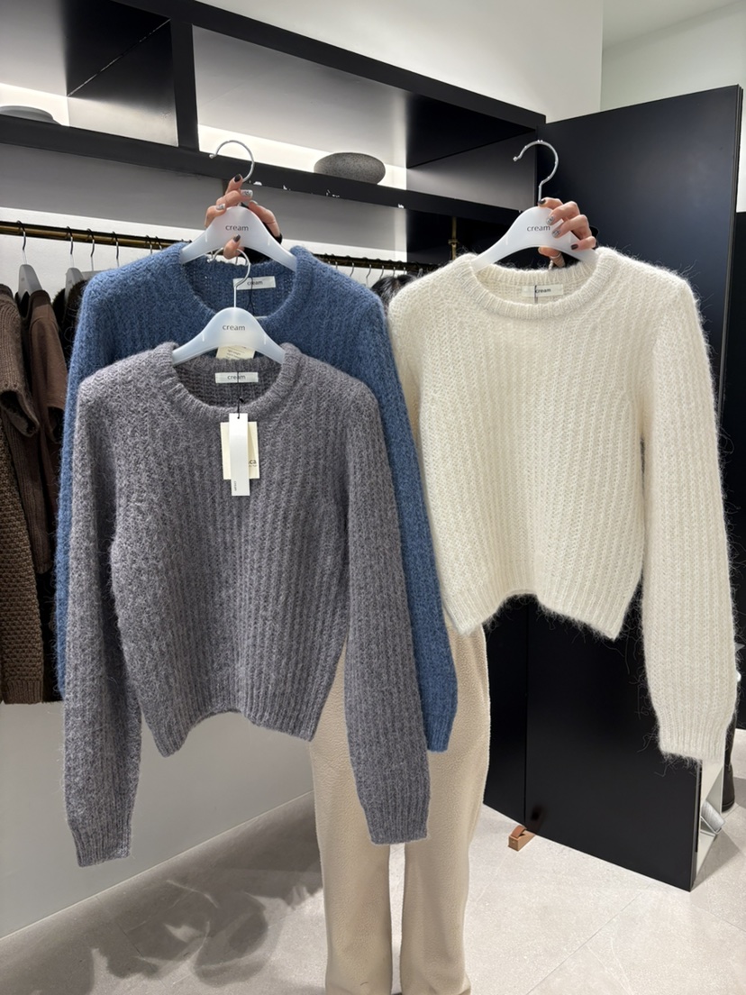 CREAM-P東大門㊣實拍女士新款真品25秋冬休閑推薦人氣毛衣CREAM-P毛衣