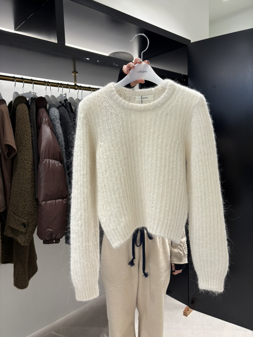 CREAM-P東大門㊣實拍女士新款真品25秋冬休閑推薦人氣毛衣CREAM-P毛衣圖色1