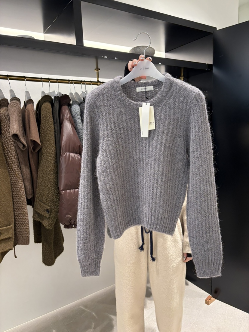 CREAM-P東大門㊣實拍女士新款真品25秋冬休閑推薦人氣毛衣CREAM-P毛衣圖色2