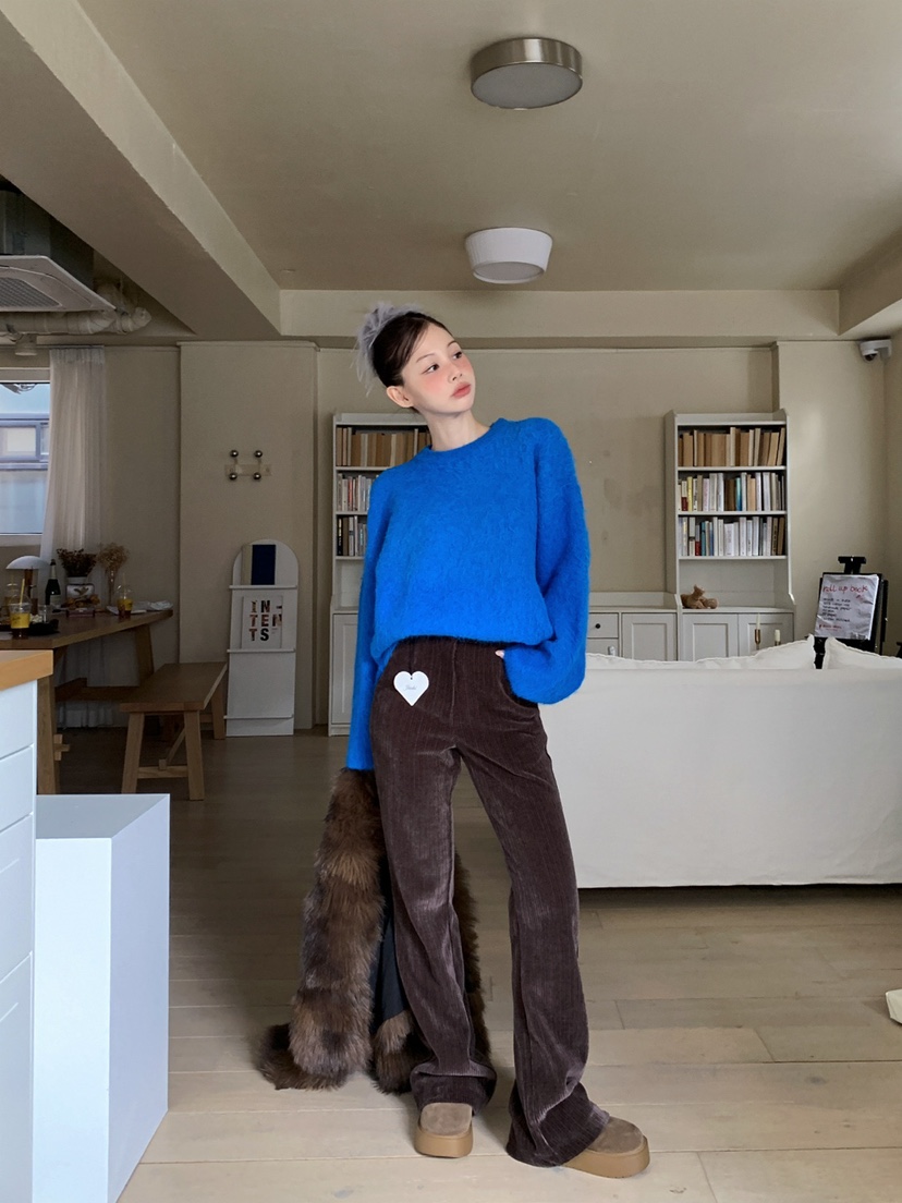 JKICHI韓國直郵㊣女裝新款推薦人氣25秋冬真品時尚休閑褲絲絨JKICHI休閑褲