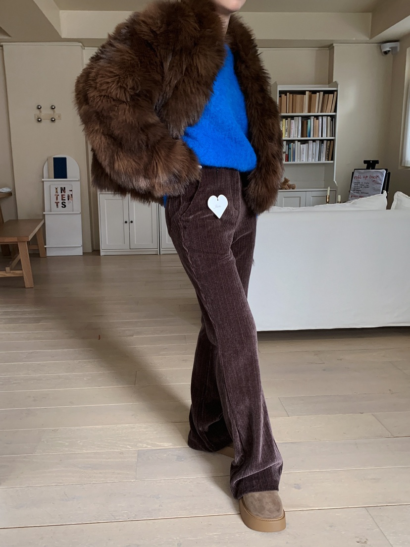 JKICHI韓國直郵㊣女裝新款推薦人氣25秋冬真品時尚休閑褲絲絨JKICHI休閑褲