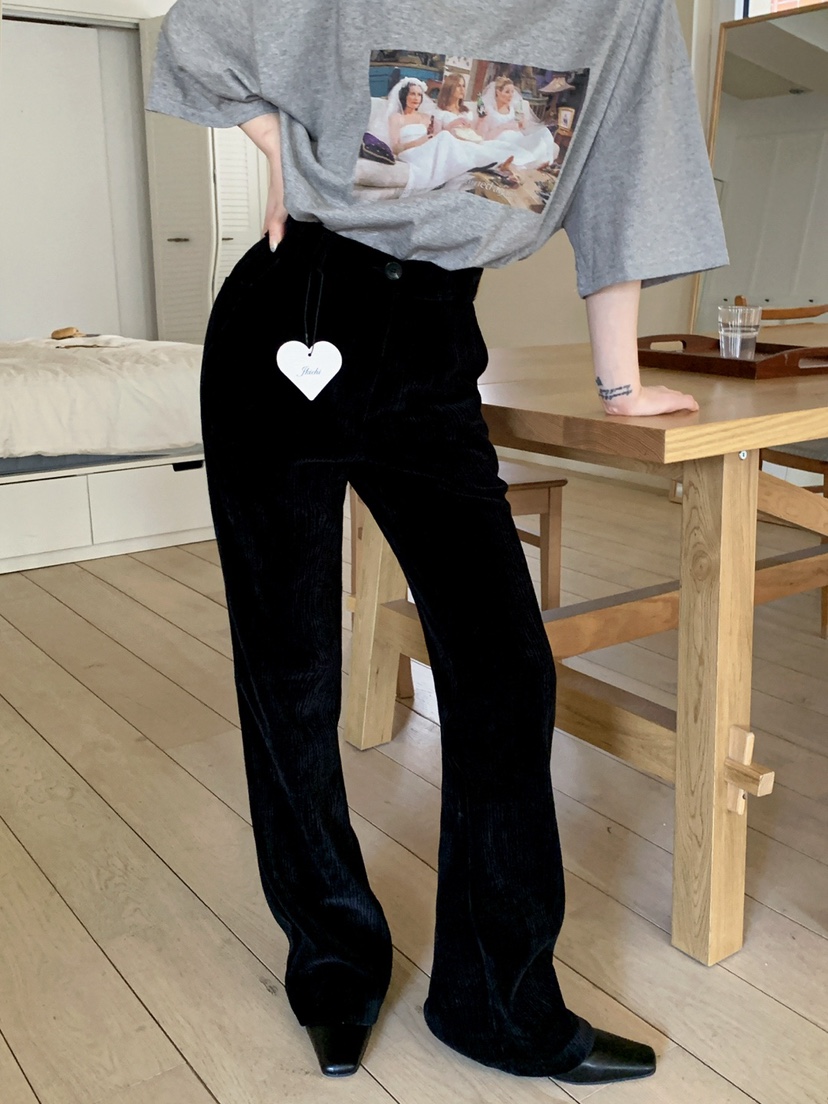 JKICHI韓國直郵㊣女裝新款推薦人氣25秋冬真品時尚休閑褲絲絨JKICHI休閑褲