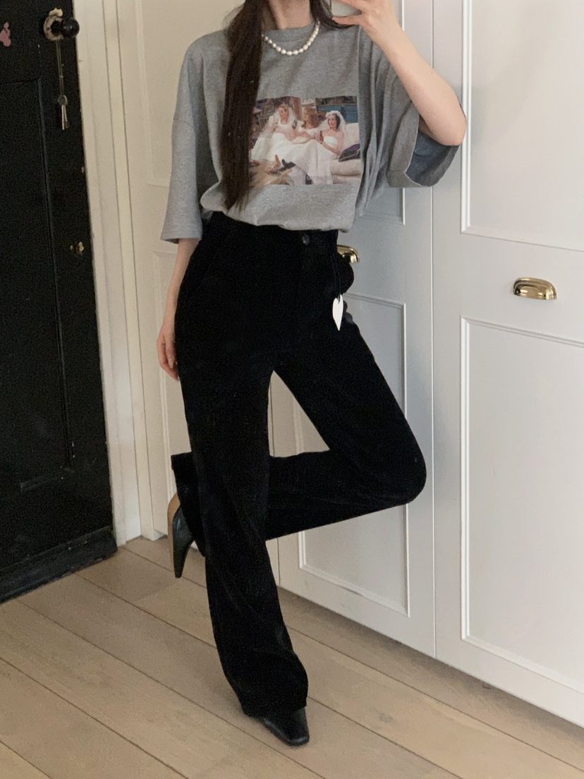 JKICHI韓國直郵㊣女裝新款推薦人氣25秋冬真品時尚休閑褲絲絨JKICHI休閑褲