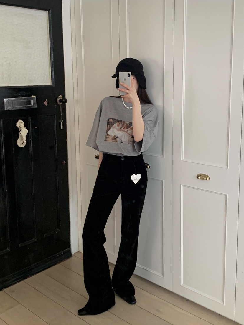 JKICHI韓國直郵㊣女裝新款推薦人氣25秋冬真品時尚休閑褲絲絨JKICHI休閑褲