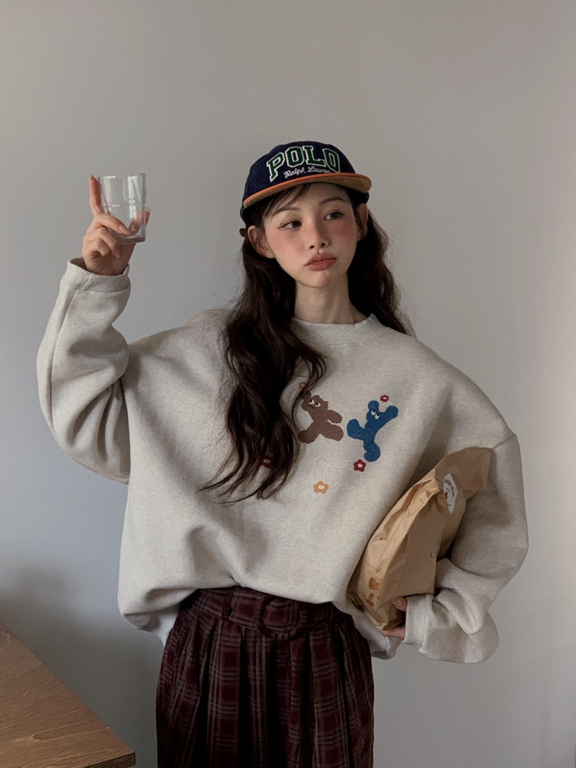 JKICHI東大門㊣直郵女士新品熱賣時尚人氣推薦休閑衛衣加絨JKICHI衛衣