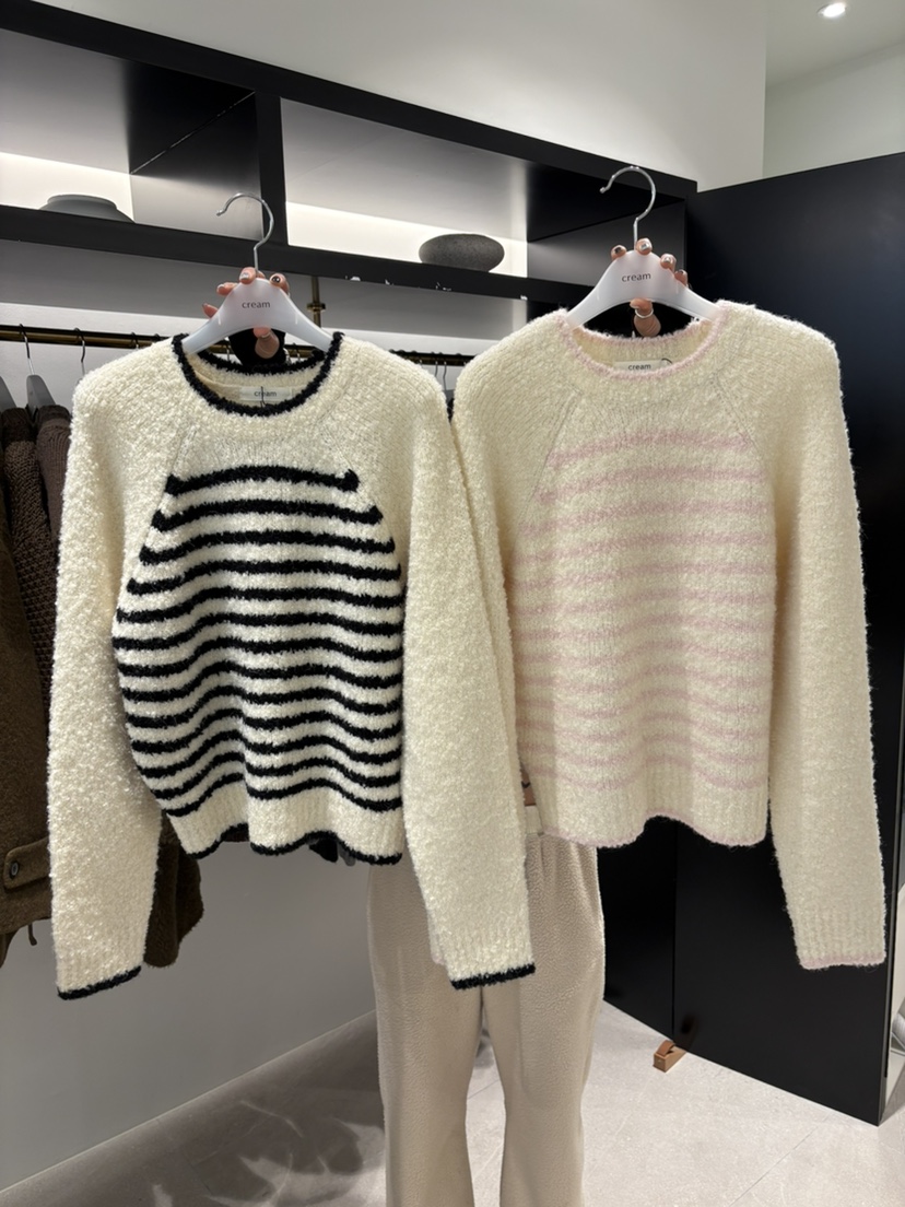 CREAM-P韓國直郵㊣女士新款真品時尚人氣休閑職業25秋冬毛衣CREAM-P毛衣