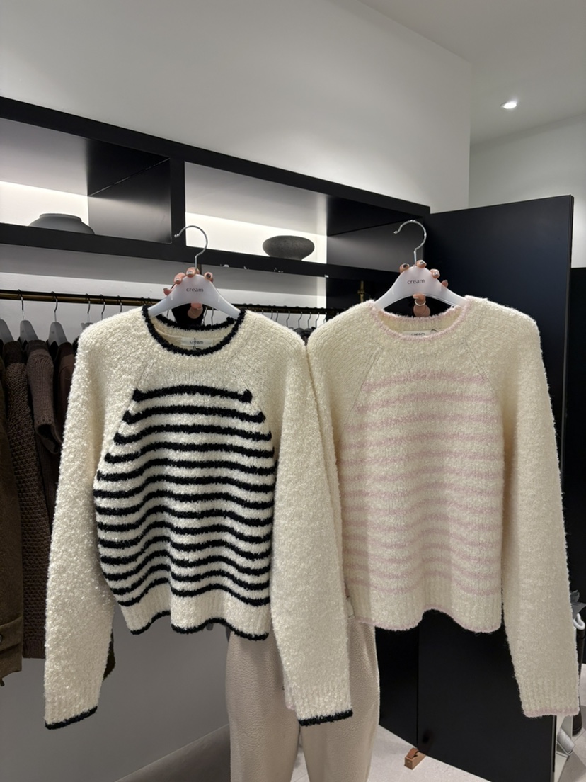 CREAM-P韓國直郵㊣女士新款真品時尚人氣休閑職業25秋冬毛衣CREAM-P毛衣