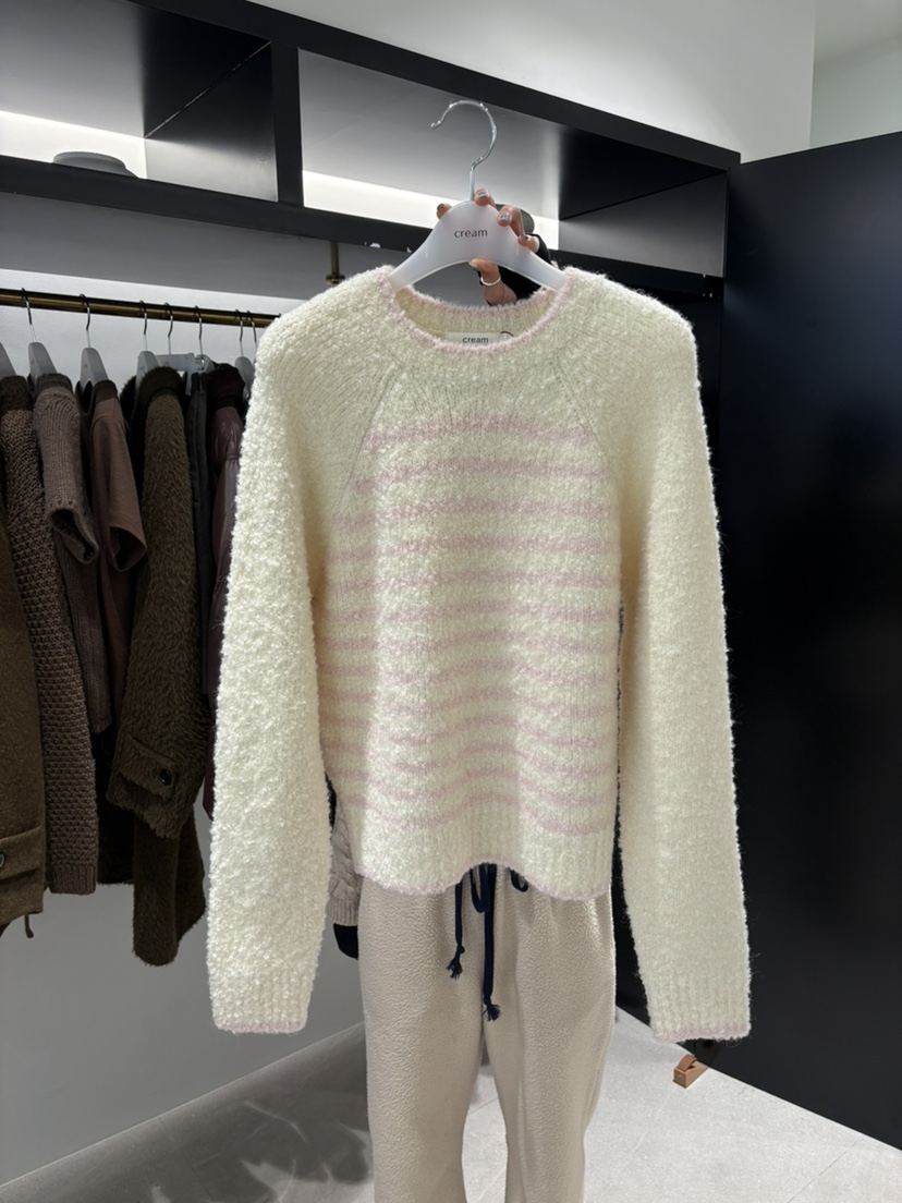 CREAM-P韓國直郵㊣女士新款真品時尚人氣休閑職業25秋冬毛衣CREAM-P毛衣圖色2