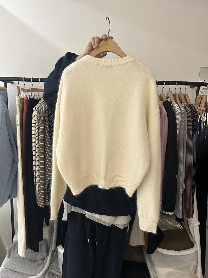 AS THOUGHT東大門㊣直郵女士新品推薦人氣真品毛衣口袋開衫AS THOUGHT毛衣