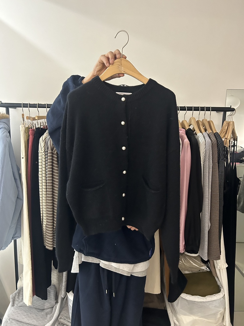 AS THOUGHT東大門㊣直郵女士新品推薦人氣真品毛衣口袋開衫AS THOUGHT毛衣圖色4