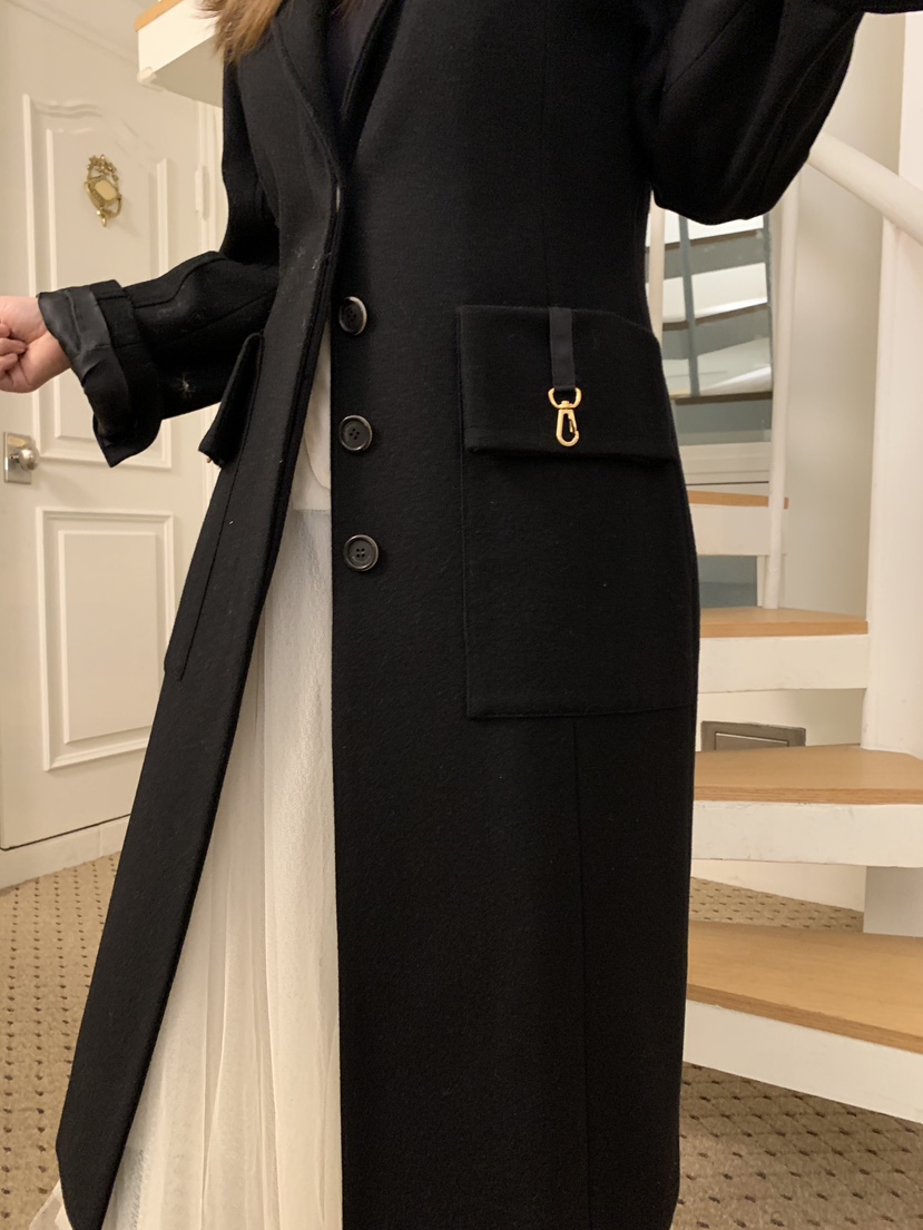 81 MARKET-L韓國代購㊣女裝新款時尚休閑熱賣推薦中長款大衣81 MARKET-L中長款大衣