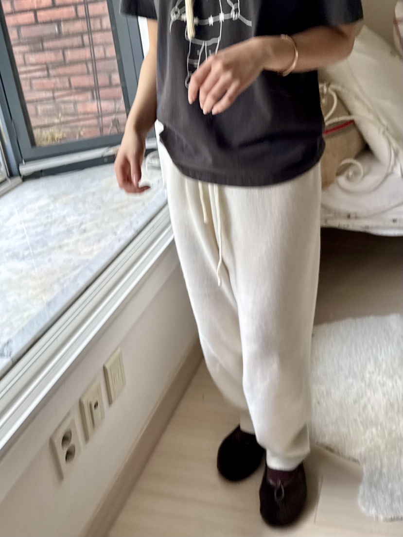 AT NOTE韓國直郵㊣女裝新款25秋冬職業時尚休閑褲針織褲羊毛AT NOTE休閑褲