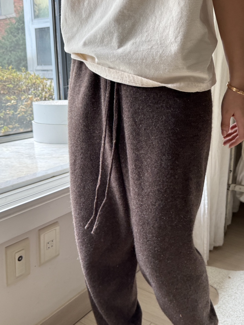 AT NOTE韓國直郵㊣女裝新款25秋冬職業時尚休閑褲針織褲羊毛AT NOTE休閑褲