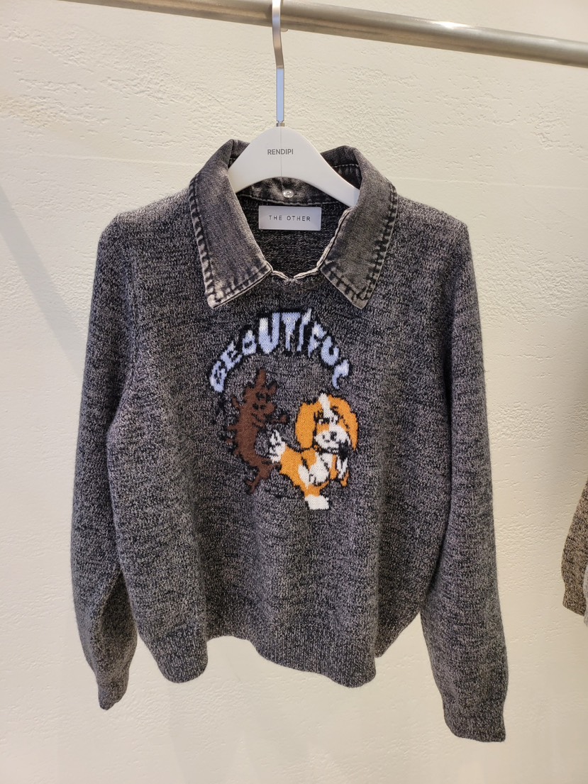 THE OTHER東大門㊣實拍女士新款25秋冬人氣休閑真品針織衫THE OTHER針織衫圖色1