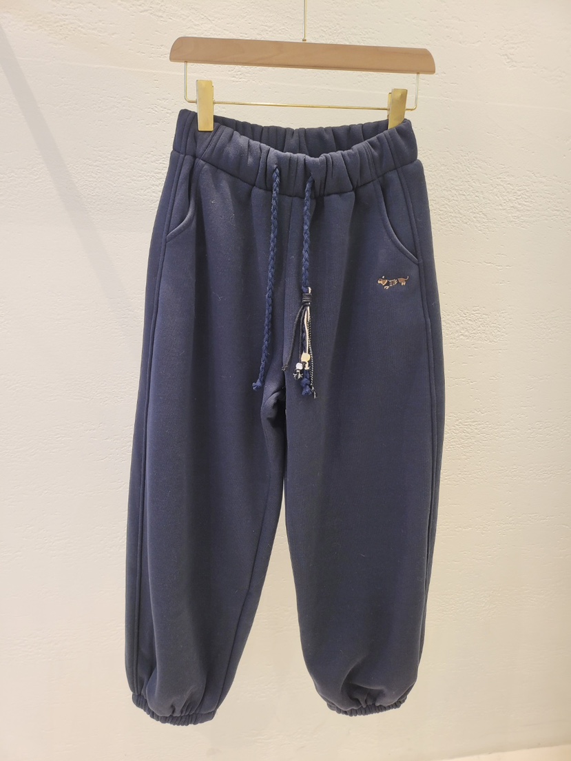 THE OTHER韓國直郵㊣女士新品熱賣休閑職業休閑褲加絨刺繡THE OTHER休閑褲圖色3